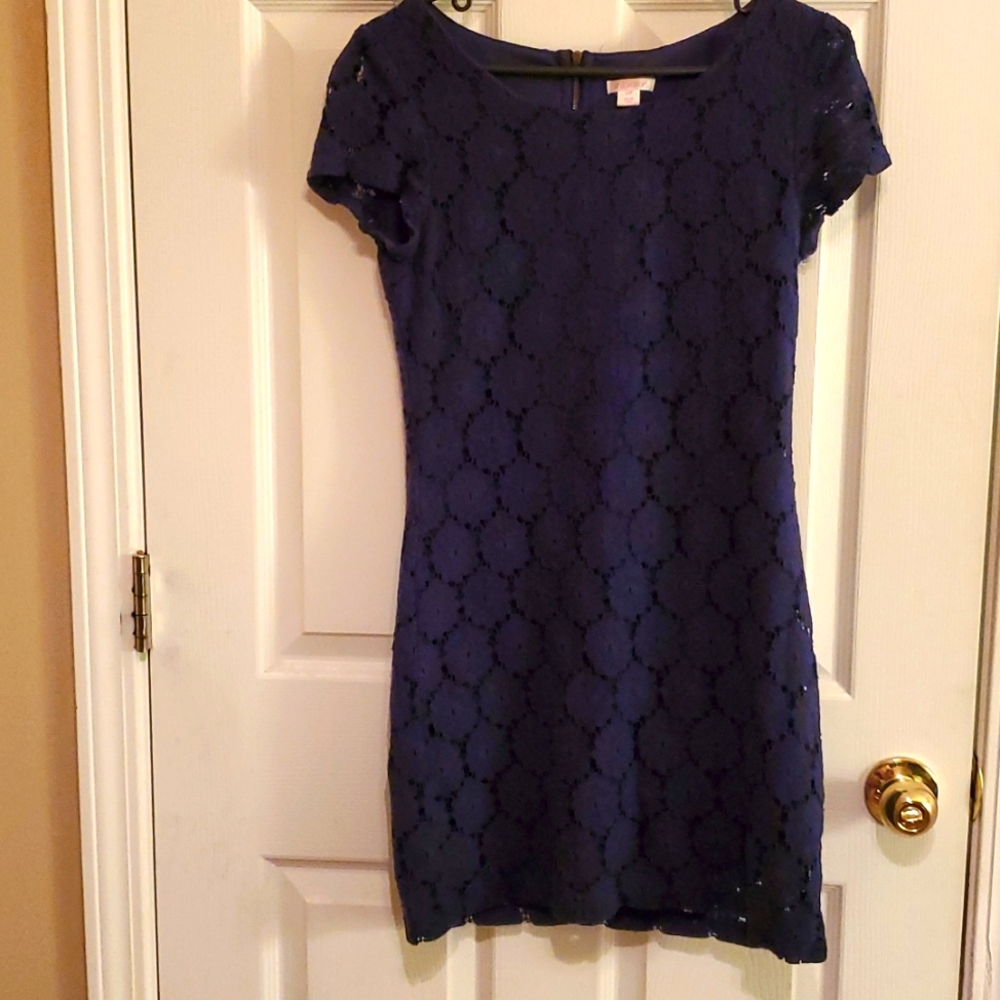 Lace Navy Dress